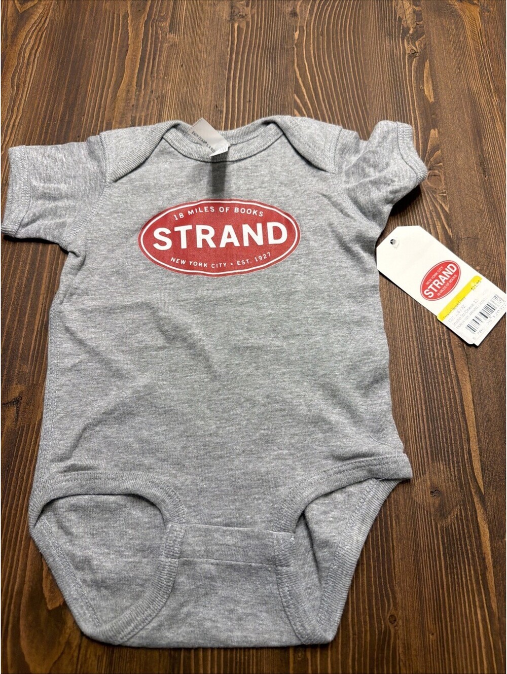 The Strand Bookstore Ones*e 12 Months NWT Gray